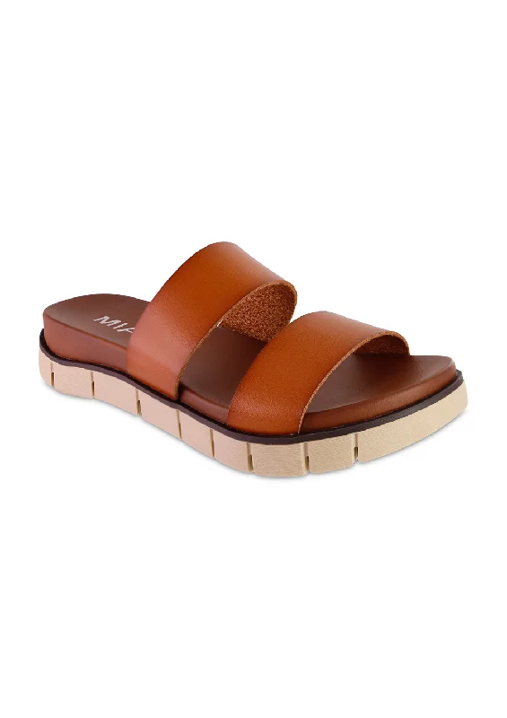 Comfortable Motion Flexible Shoes ELORI - COGNAC