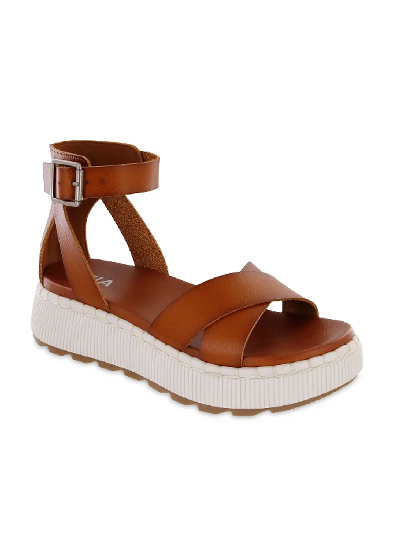 Comfortable Flats HANA - COGNAC