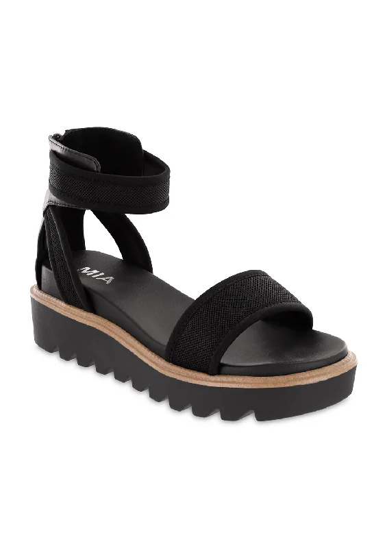 Modern Fashion Loafers JINGER - BLACK MESH