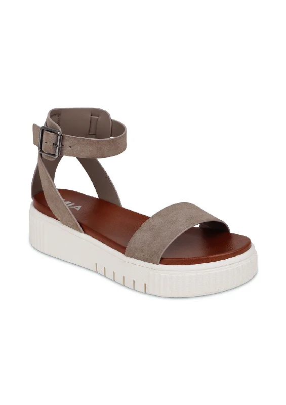 Comfortable High-Top Sneakers LUNNA - TAUPE