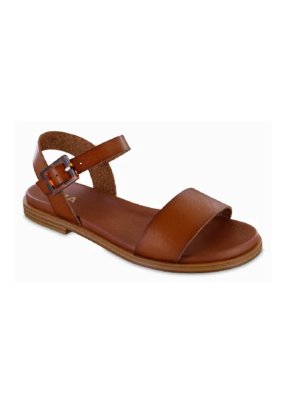 Comfortable Flat Feet Shoes PEYTON - COGNAC