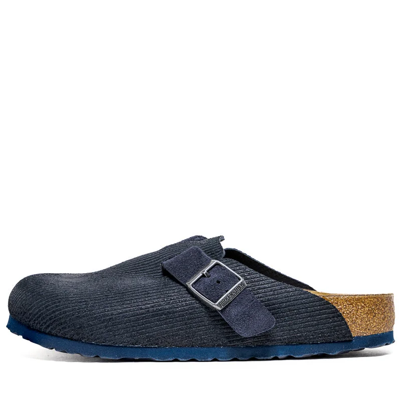 Exclusive Designer Shoes Sale Birkenstock Boston Suede Corduroy - Midnight