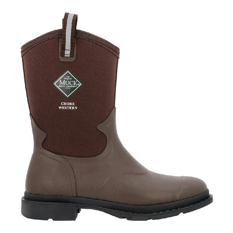 Snag Fabulous Fashion Bargains Chore Western Mid Round Toe Pull On Boots