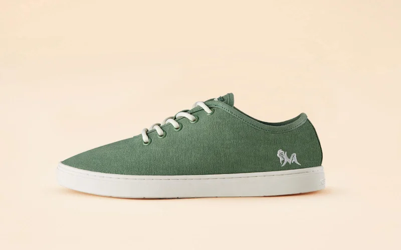 Shop The Hottest Deals Cotton Classic Sneakers : Sage Green