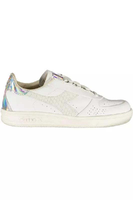 Crazy Price Slashing Diadora Chic  Lace-Up Sneakers with Logo Women's Accent