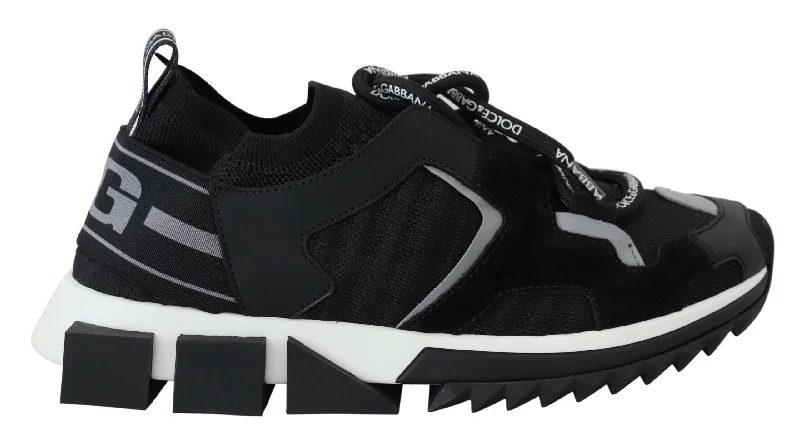 Luxe Style Discounts Dolce & Gabbana Chic Sorrento Slip-On Sneakers in Women's Monochrome Luxe Style Discounts Dolce & Gabbana Chic Sorrento Slip-On Sneakers in Women's Monochrome