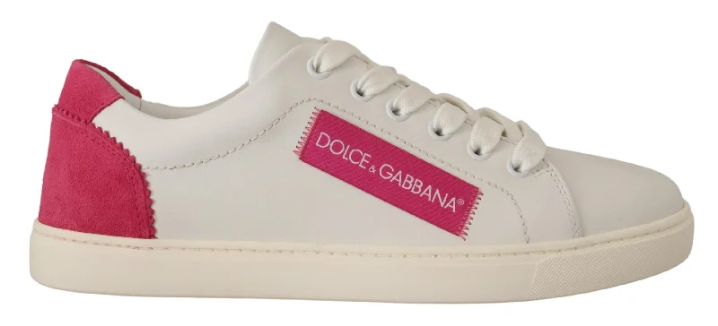Must Haves Dolce & Gabbana Elegant  Leather Low-Top Women's Sneakers