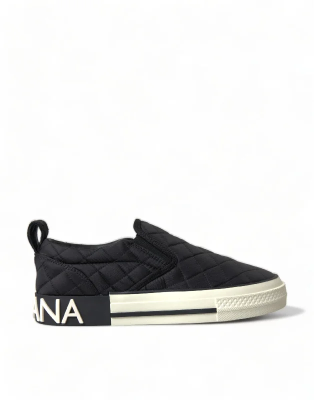 Fast Fashion Favorites Dolce & Gabbana Elegant Quilted  Canvas Women's Sneakers