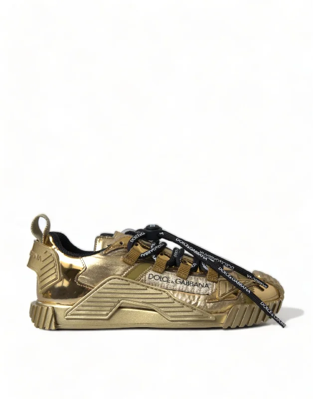 Cozy Comfort Style Sale Dolce & Gabbana Gleaming -Toned Luxury Women's Sneakers
