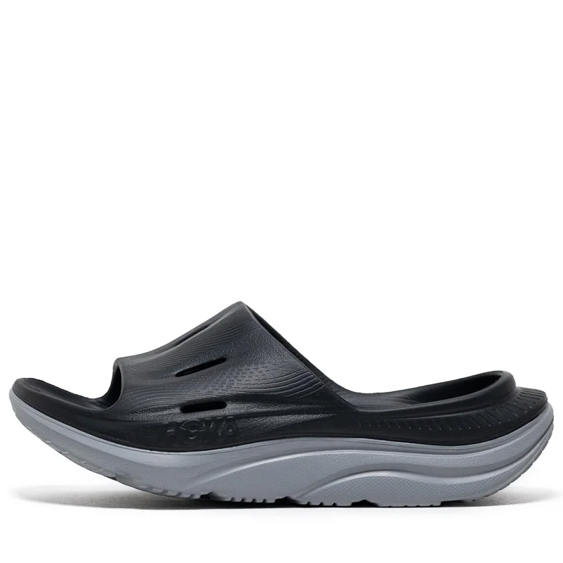 Vintage Style Deals Hoka Ora Recovery Slide - Black/Stelar Grey