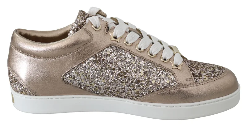 Huge Price Cut Jimmy Choo Ballet  Glitter Leather Women's Sneakers
