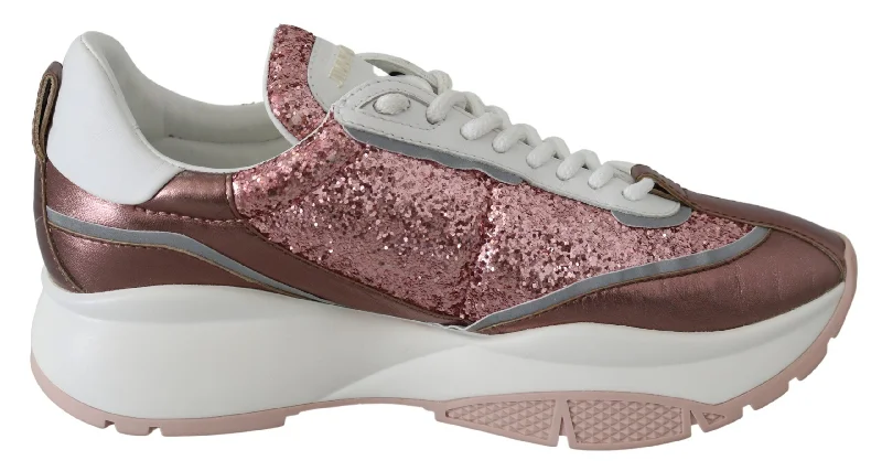 Season Offer Jimmy Choo Candyfloss Glitter Sneaker Women's Euphoria