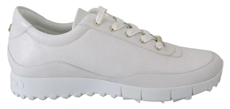 Limited Time Jimmy Choo Elegant  Leather Women's Sneakers