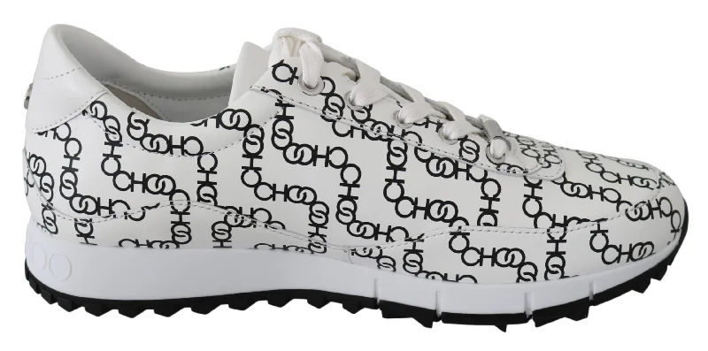 Limited Time Offers Jimmy Choo Elegant Monochrome Leather Women's Sneakers