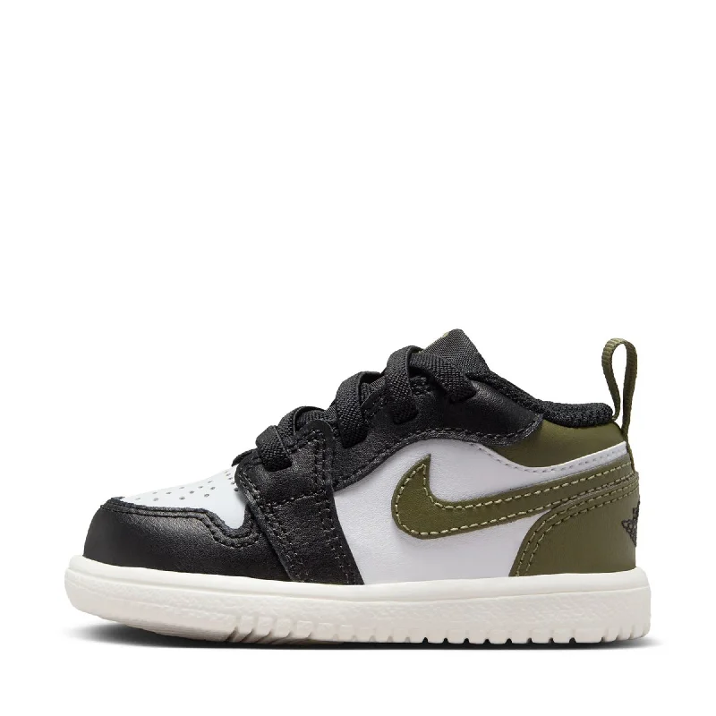Fashionable Casual Loafers Jordan 1 Low Alt (TD) - Black/Medium Olive