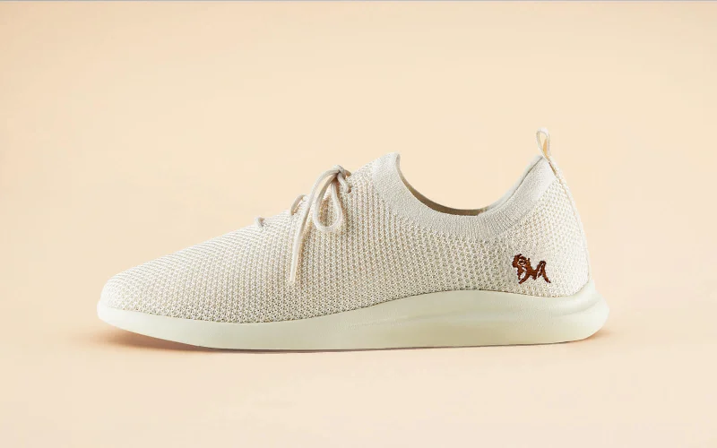 Don't Miss Out ReLive Knit Sneakers : Ivory Cream
