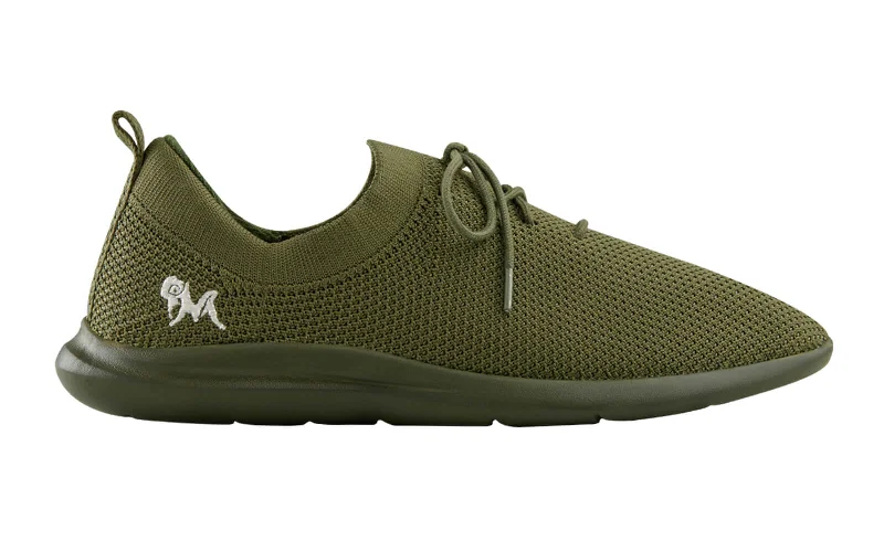 Huge Markdowns ReLive Knit Sneakers : Olive Green