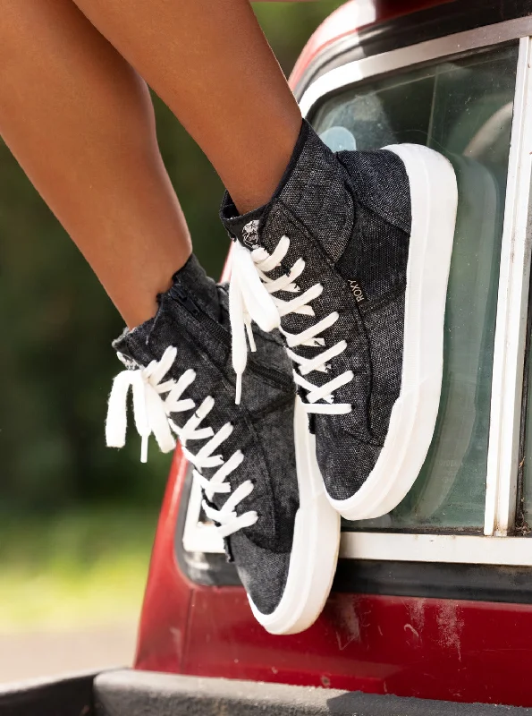 Women's Chic Footwear Roxy Rae Mid-Top Shoes - Black