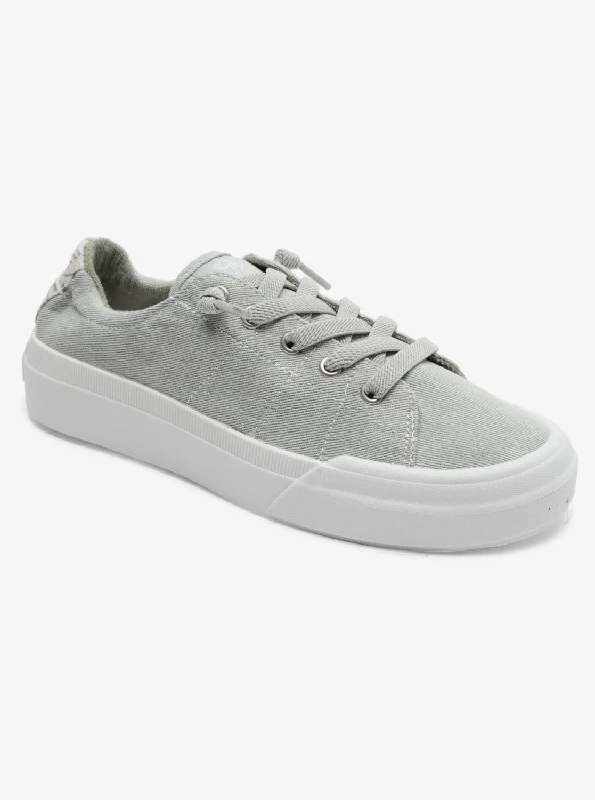 Women's Fashion-Forward Flats Roxy Rae Shoes - Washed Olive
