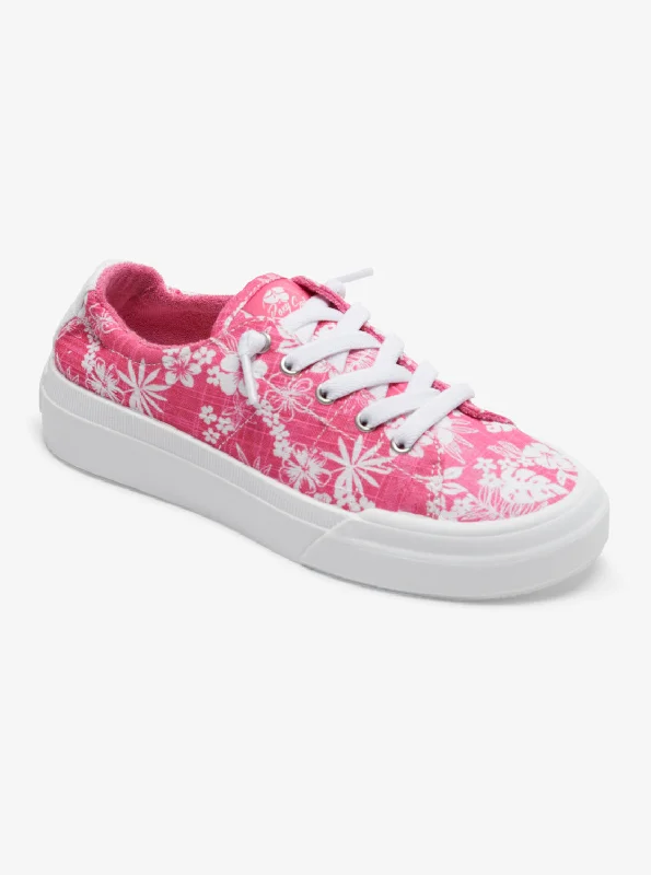 Luxury Casual Footwear Roxy Rae Shoes - Crazy Pink Flower