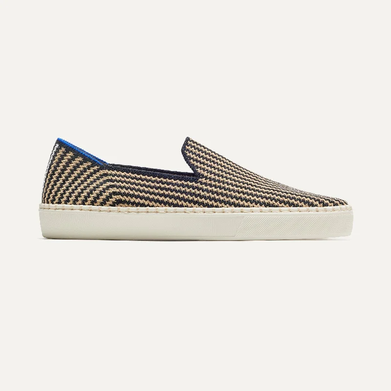 Embrace New Fashion The Original Slip On Sneaker - Toffee Stripe