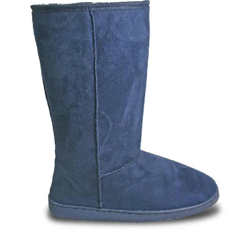 Flash Sale, Don't Miss Women's 13-inch Microfiber Boots - Navy