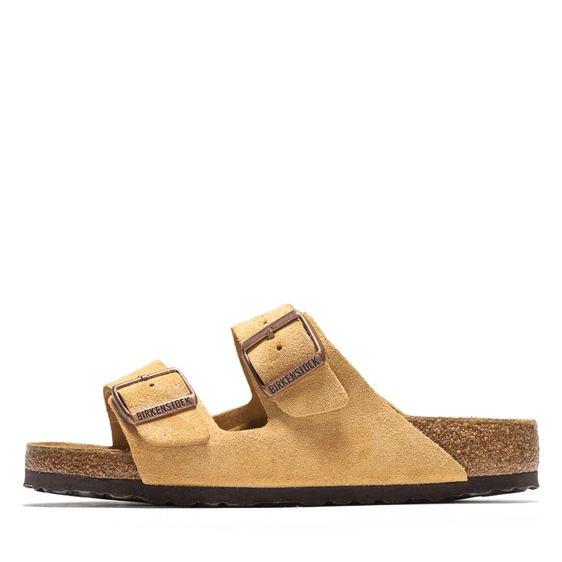 Urban Style Promotions Women's Birkenstock Arizona Suede - Latte Cream