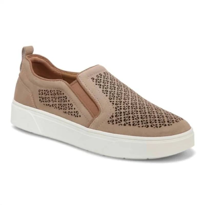 Flirty Fashion Discounts Women's Kimmie Perf Sneakers In Wheat