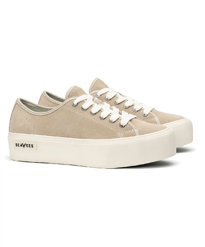 New Season Fashion Preview Sale Women's Monterey Platform Sneaker In Cobblestone Suede