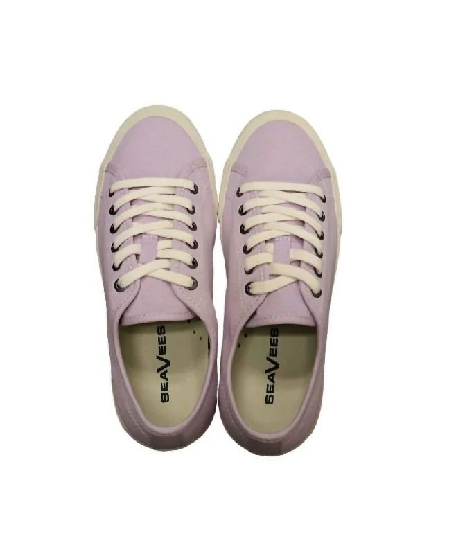 Inspired By You, Designed For You Women's Monterey Sneaker Standard In Lilac Cotton Canvas