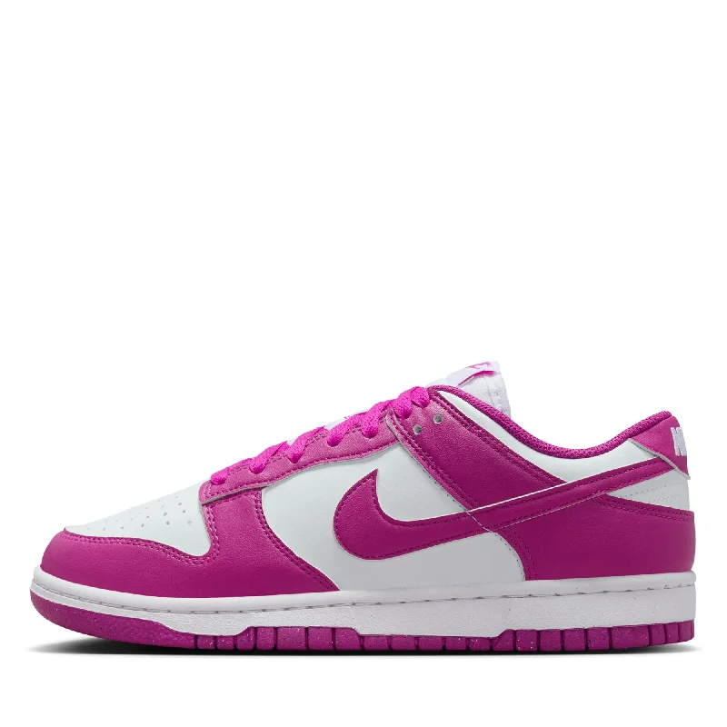 Mega Sale Women's Nike Dunk Low - White/Hot Fuchsia