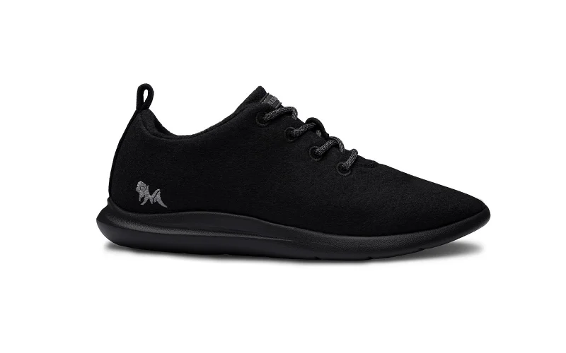 Style Without Limits Wool Joggers : Coal Black / Black Sole