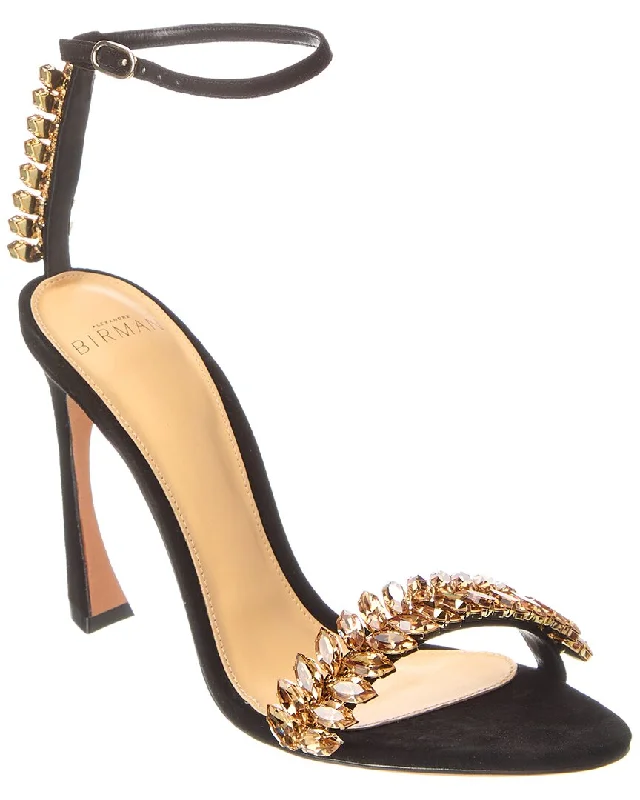 Ride The Style Wave Alexandre Birman Elina 105 Suede Sandal