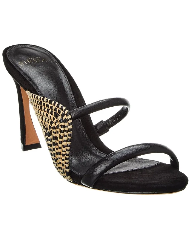 Trendy Footwear Sale Alexandre Birman Marjorie 85 Leather & Straw Sandal
