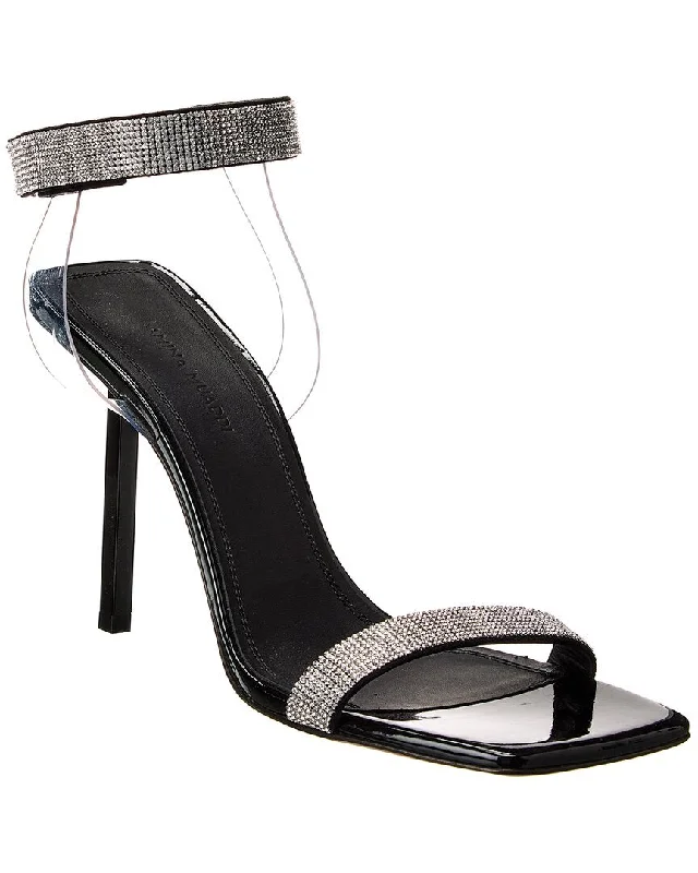 End Of Season Sale AMINA MUADDI Rih Vinyl & Patent Sandal