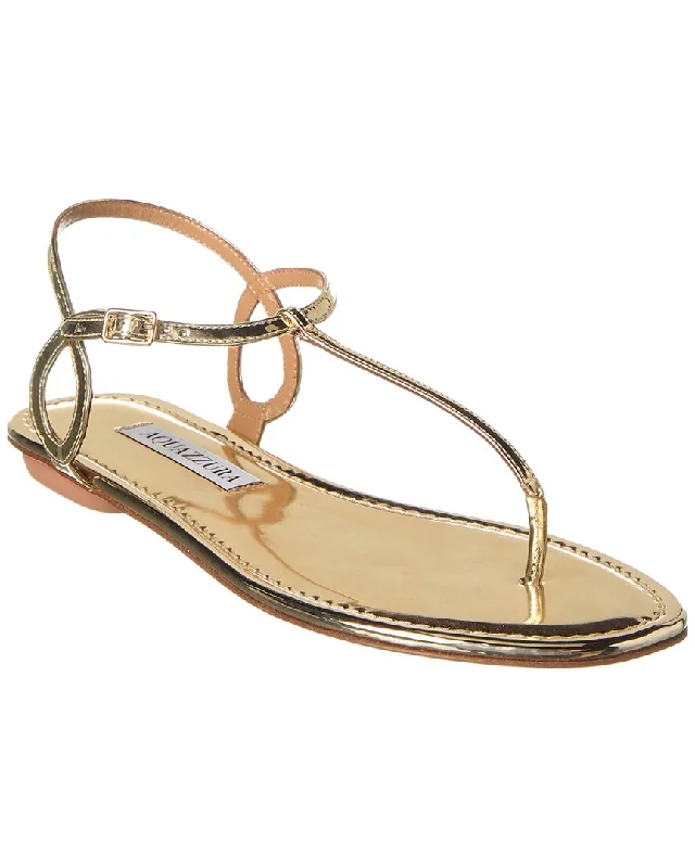 Seasonal Sale Aquazzura Almost Bare Leather Sandal