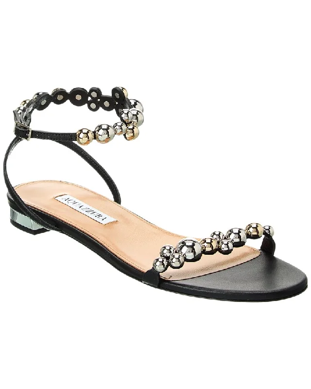 Everyday Shoes Promotion Aquazzura Bubbles Leather Sandal