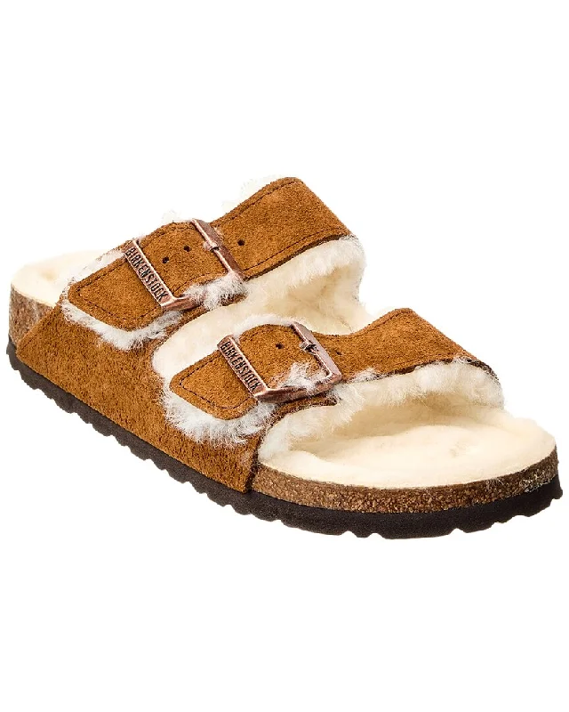 Fashion Forward Birkenstock Women's Arizona Shearling Narrow Sandal