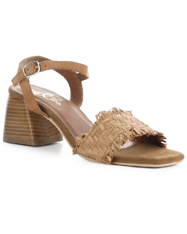 Hot Picks Bos. & Co. Gera Raffia & Suede Sandal