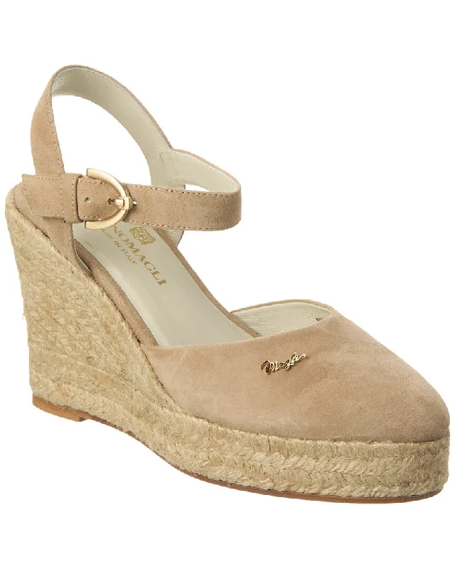 Unleash Your Trend Driven Style Bruno Magli Mares Suede Wedge Sandal