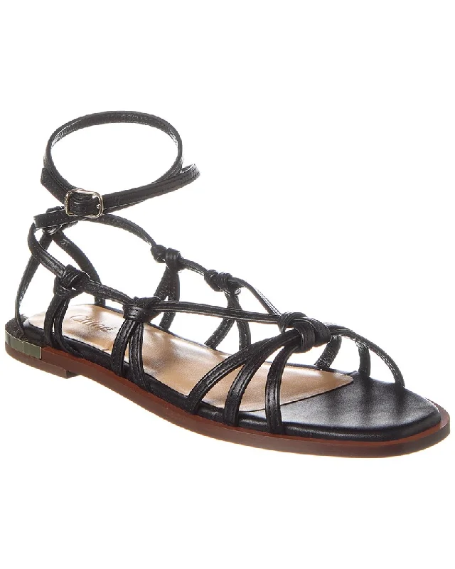 Minimalist Fashion Sale Chloé Uma Leather Sandal