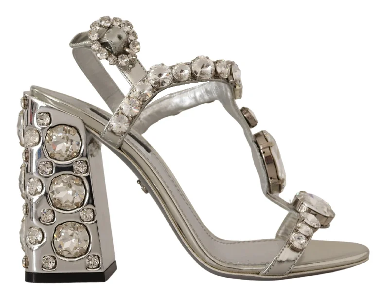Casual Chic Deals Dolce & Gabbana Crystal-Embellished  Leather Women's Pumps