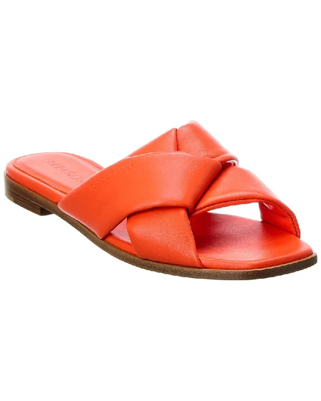 New Season Fashion Preview Ferragamo Alrai Leather Sandal