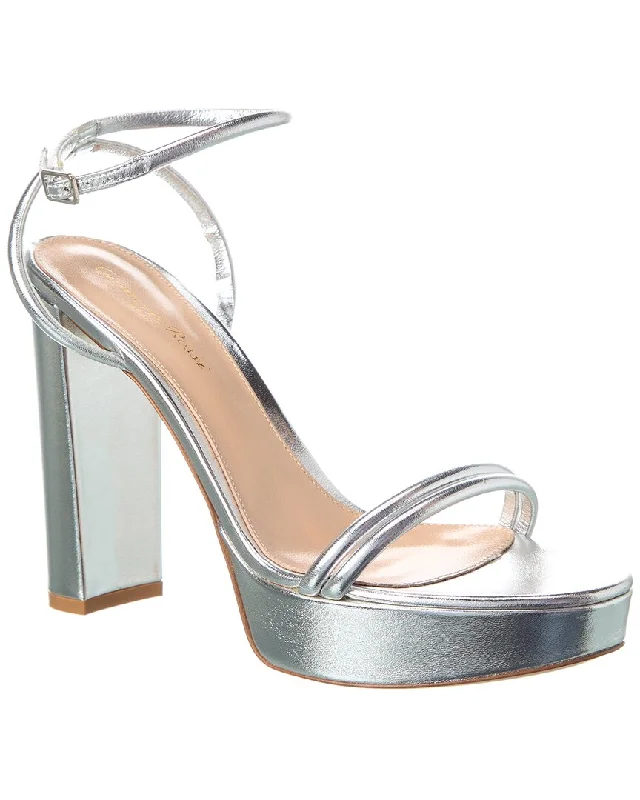 Valentine's Special Gianvito Rossi 85 Leather Platform Sandal