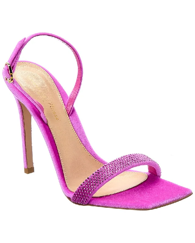 Casual Chic Gianvito Rossi Britney 150 Velvet Sandal