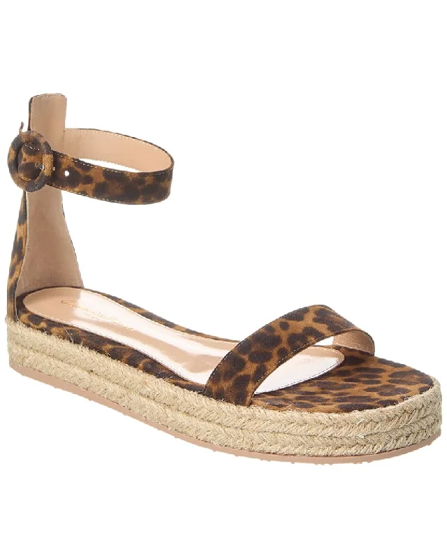Huge Discounts This Week Gianvito Rossi Suede Platform Sandal