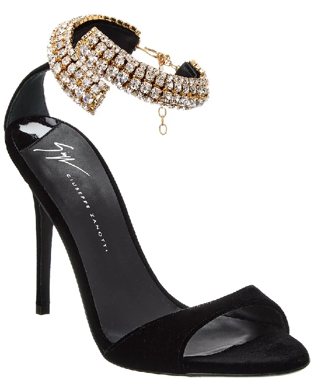 Valentine's Special Giuseppe Zanotti Clandestino 105 Velvet Sandal