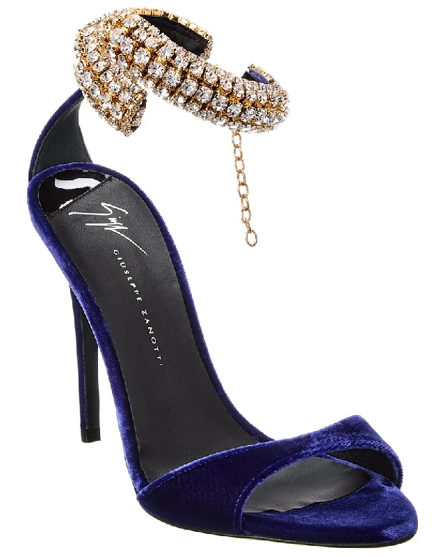 Shop Sale Items Giuseppe Zanotti Clandestino 105 Velvet Sandal
