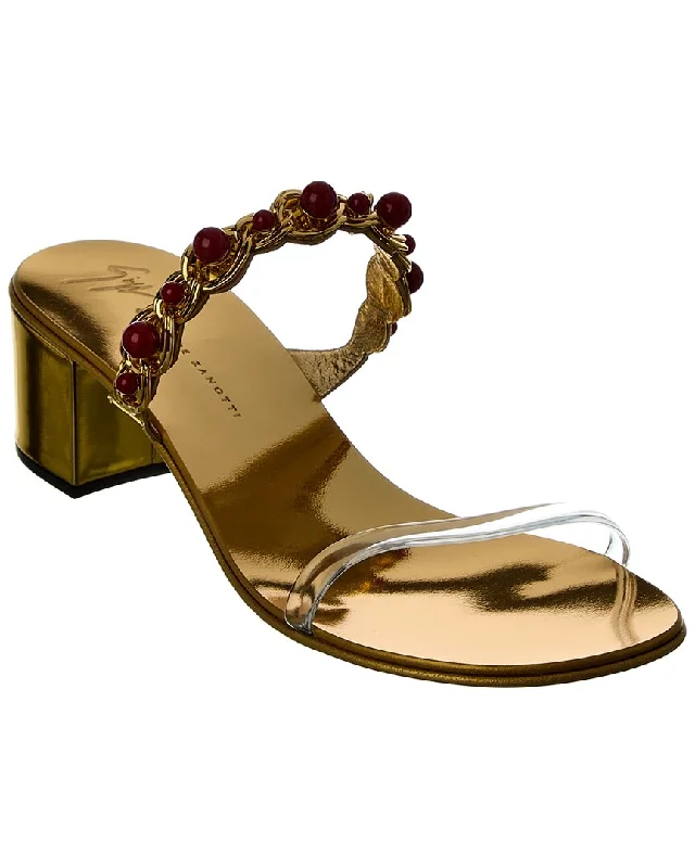 Discover Promotions Giuseppe Zanotti Roll 40 Vinyl Sandal
