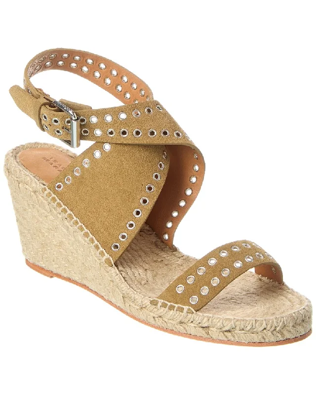 Clearance Event Isabel Marant Iriane Suede Wedge Sandal